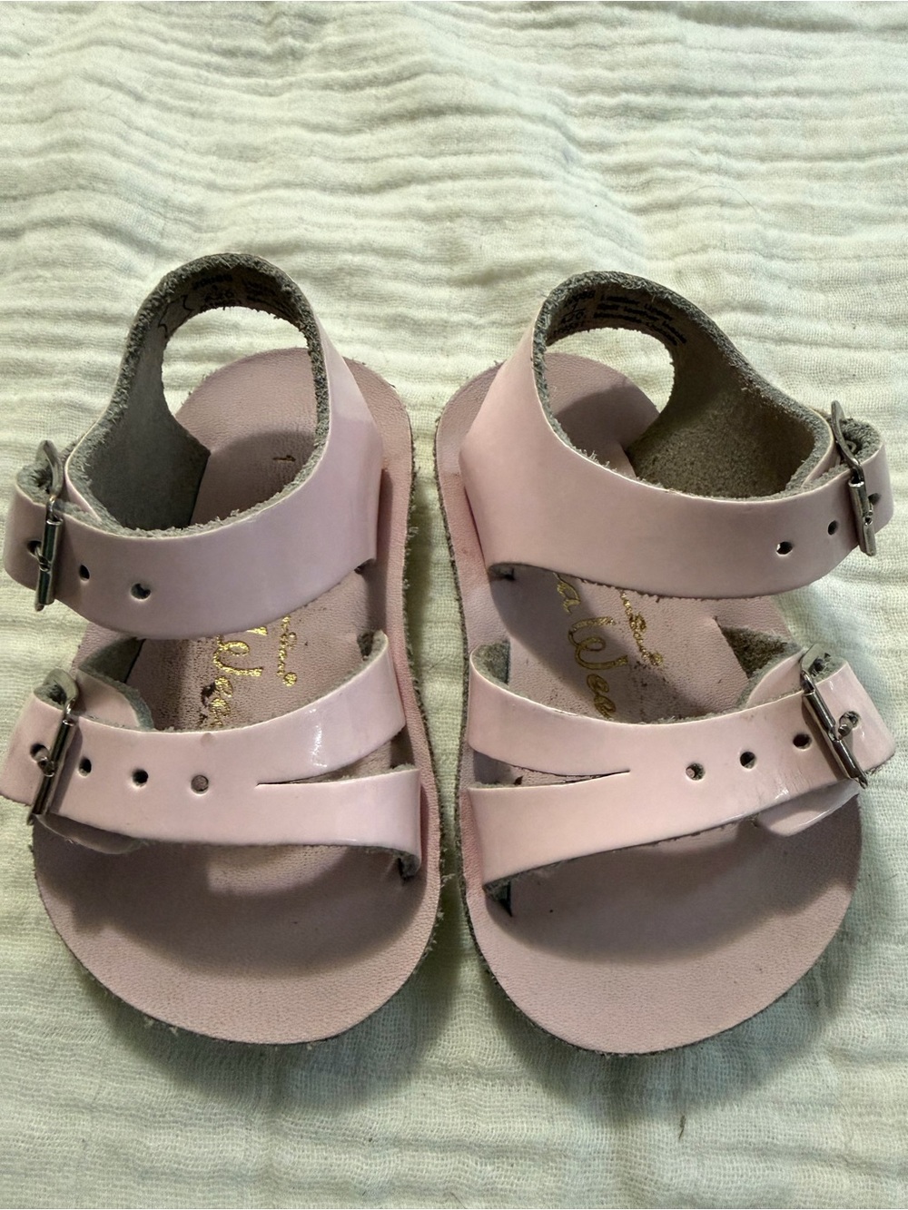 Toddler Adjustable Pink Buckle Sandals